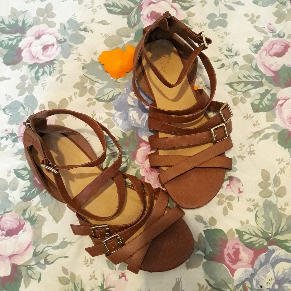Cute brown sandals